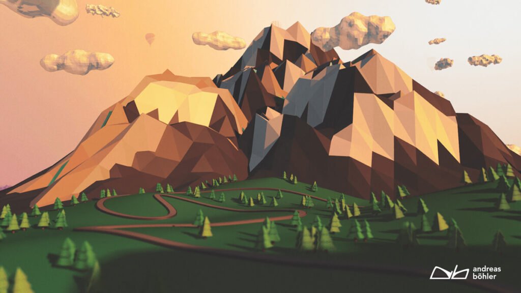 Low Poly Mountain web