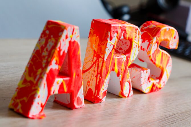 Ars White Neon Typo